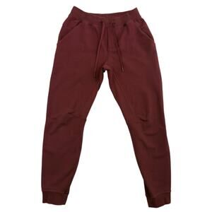Lululemon City Sweat Jogger Mens Size M Red Stretch Cotton Athleisure LM5543S